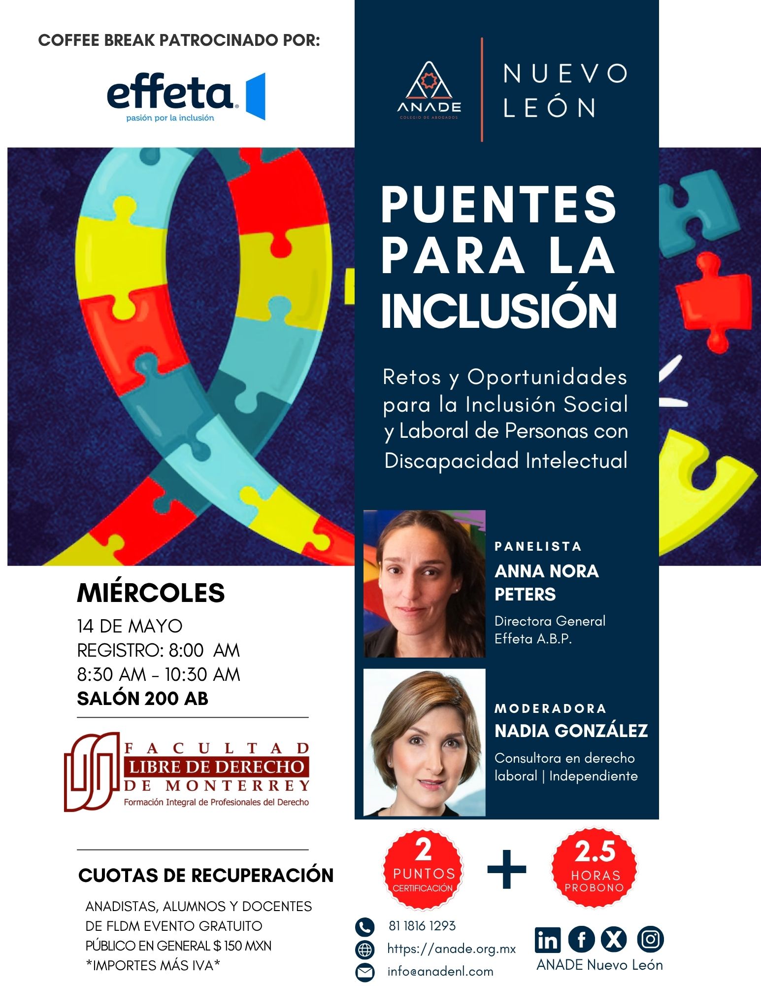 Puentes para la Inclusión – Retos y Oportunidades para la Inclusión Social y Laboral de Personas con Discapacidad Intelectual