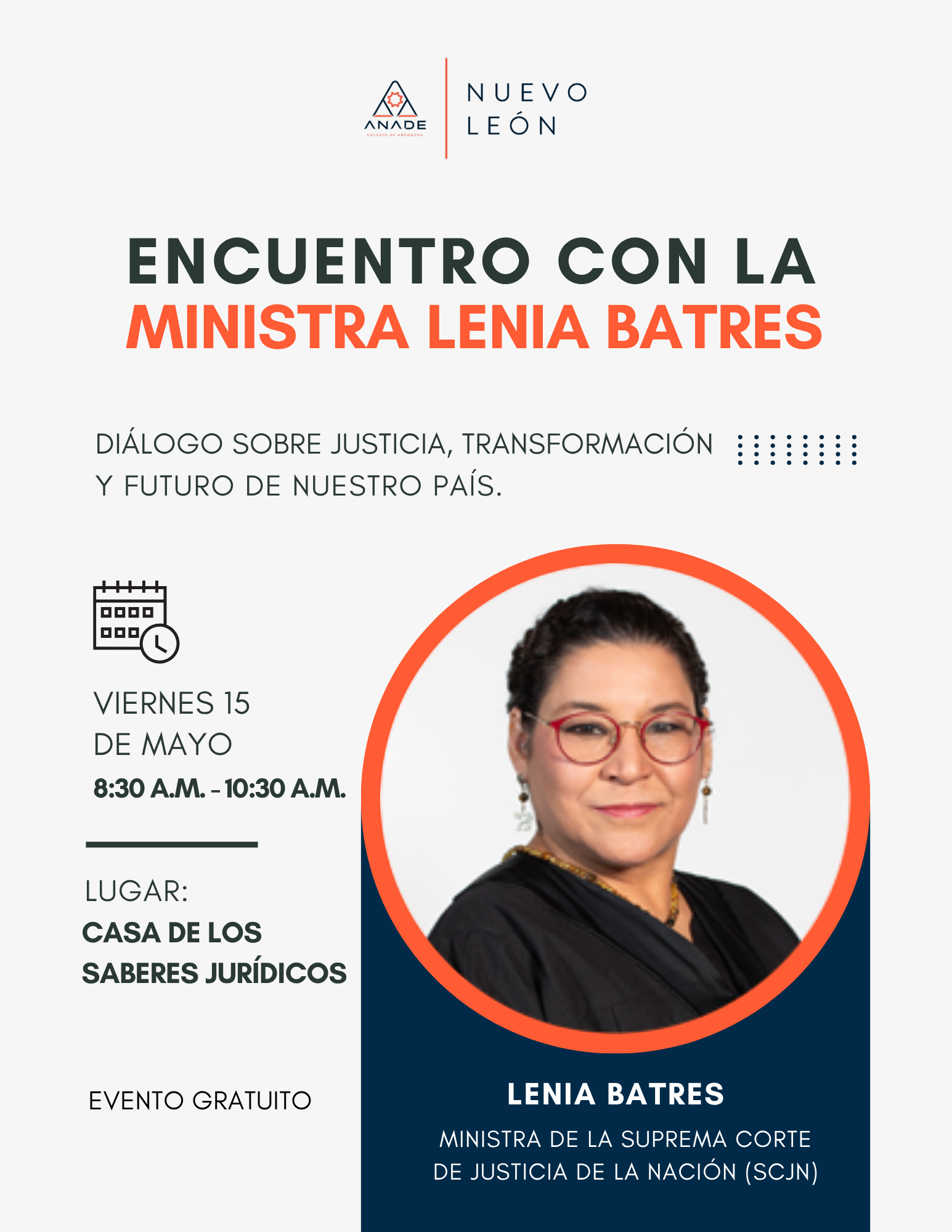 Encuentro con la Ministra Lenia Batres