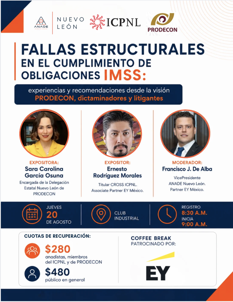 Fallas estructurales en el cumplimiento de obligaciones IMSS: experiencias y recomendaciones desde la visión PRODECON, dictaminadores y litigantes